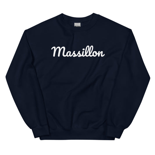 Massillon Ohio Solo Script Crewneck Unisex Sweatshirt