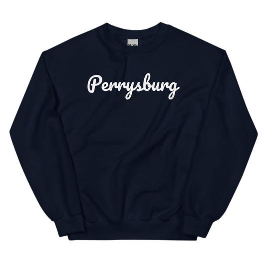 Perrysburg Ohio Solo Script Crewneck Unisex Sweatshirt