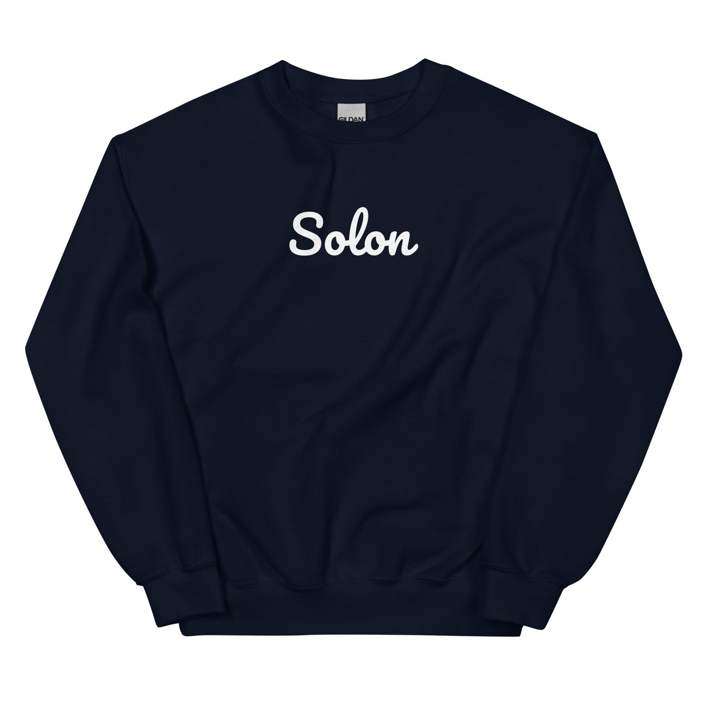 Solon Ohio Solo Script Crewneck Unisex Sweatshirt