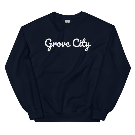 Grove City Ohio Solo Script Crewneck Unisex Sweatshirt