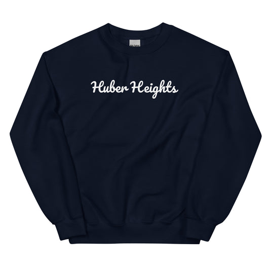 Huber Heights Ohio Solo Script Crewneck Unisex Sweatshirt