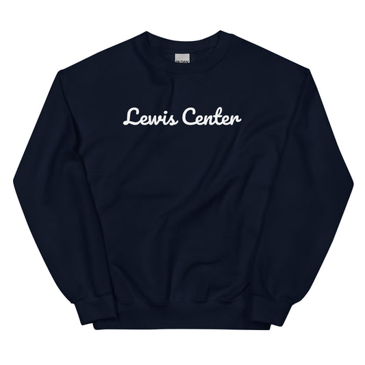 Lewis Center Ohio Solo Script Crewneck Unisex Sweatshirt