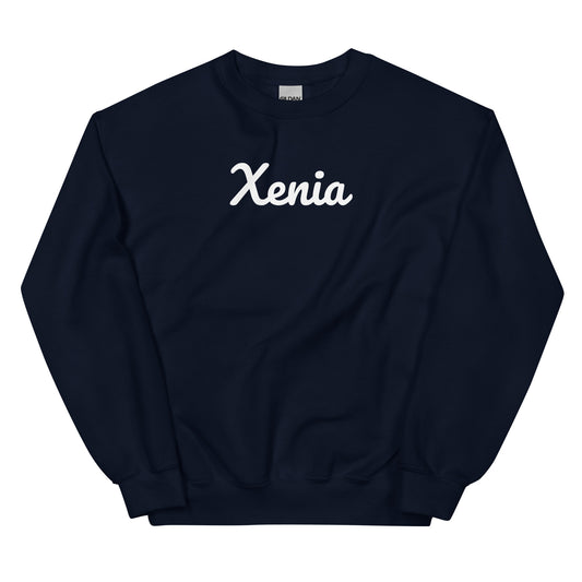 Xenia Ohio Solo Script Crewneck Unisex Sweatshirt