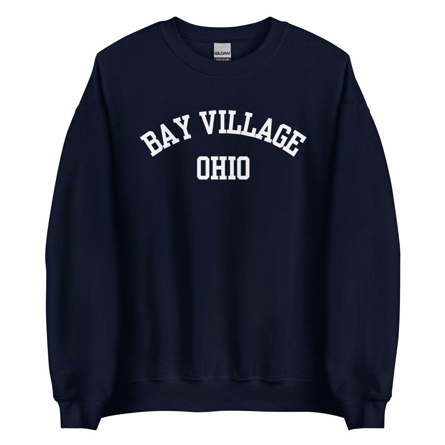 Bay Village, Ohio Block Crewneck Sweatshirt