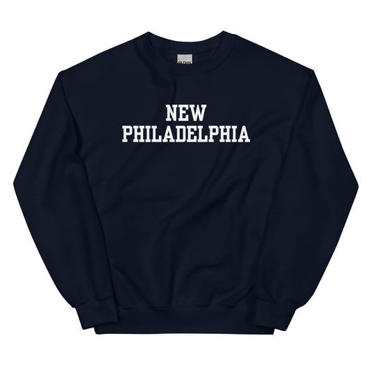 New Philadelphia Ohio Block Solo Crewneck Unisex Sweatshirt