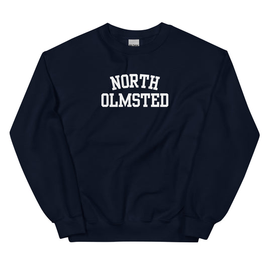 North Olmsted Ohio Block Solo Crewneck Unisex Sweatshirt