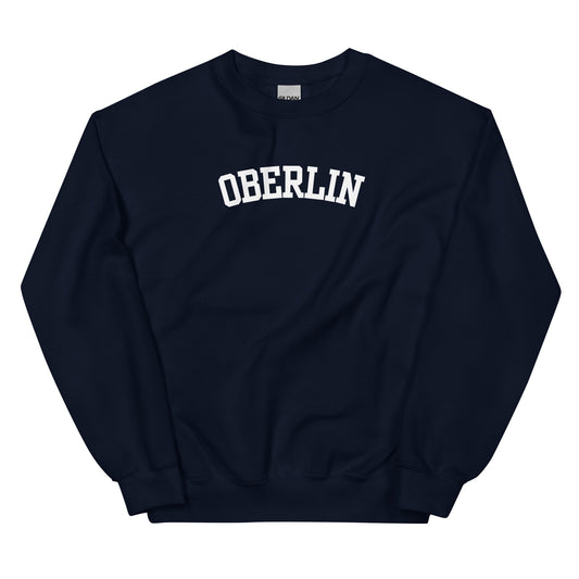 Oberlin Ohio Block Solo Crewneck Unisex Sweatshirt