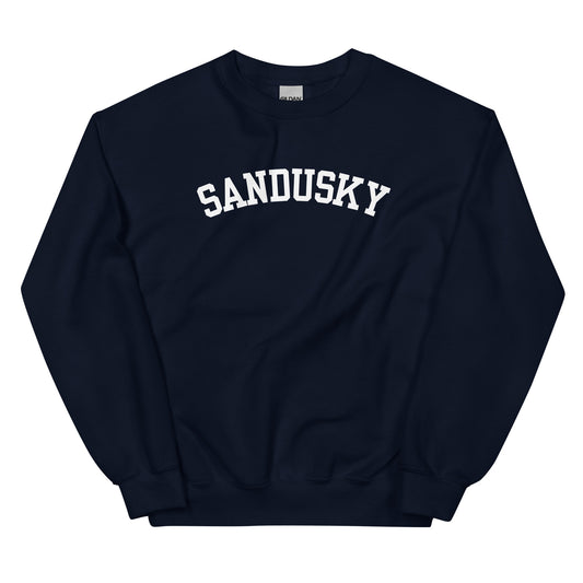 Sandusky Ohio Block Solo Crewneck Unisex Sweatshirt