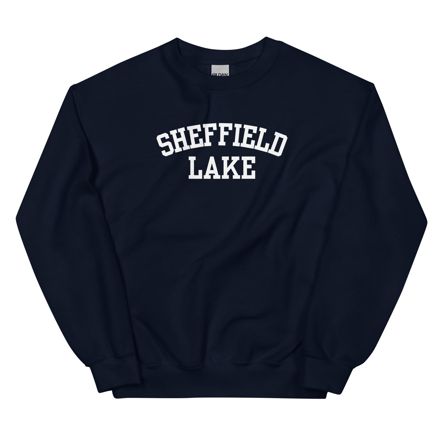 Sheffield Lake Ohio Block Solo Crewneck Unisex Sweatshirt