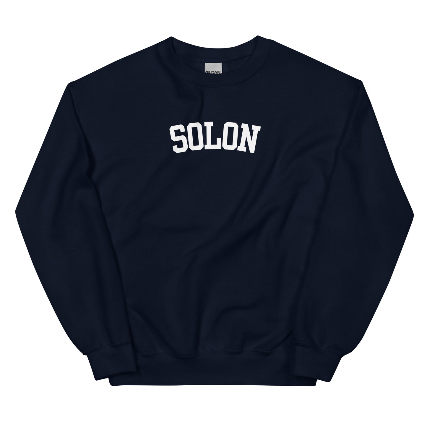 Solon Ohio Block Solo Crewneck Unisex Sweatshirt