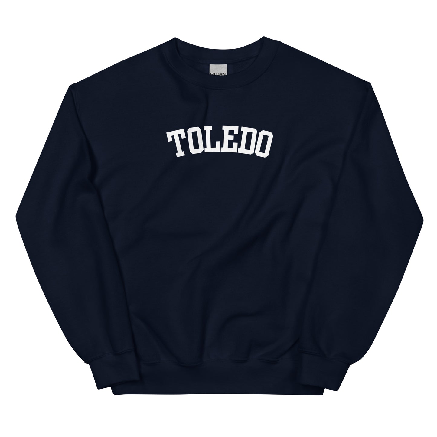 Toledo Ohio Block Solo Crewneck Unisex Sweatshirt