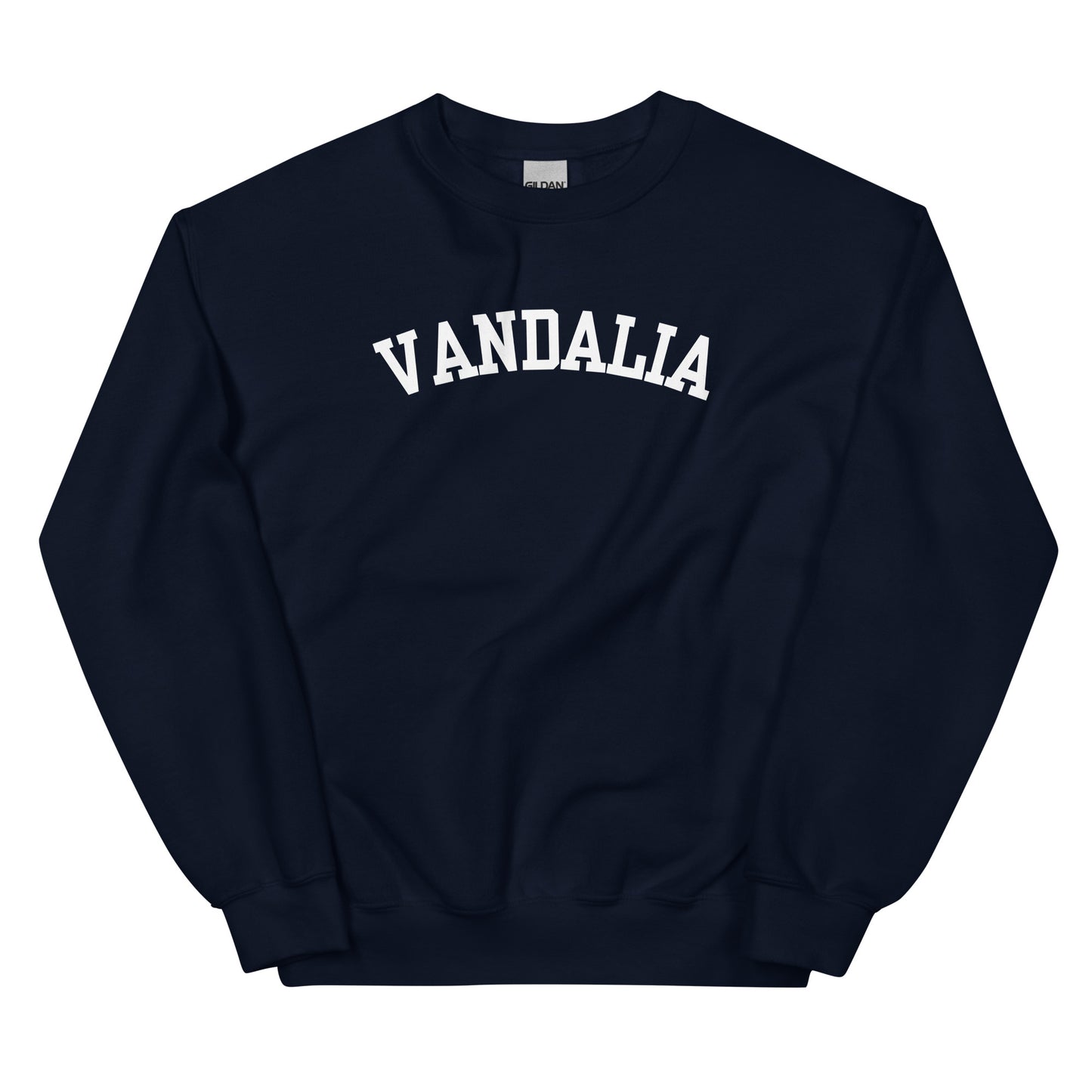 Vandalia Ohio Block Solo Crewneck Unisex Sweatshirt
