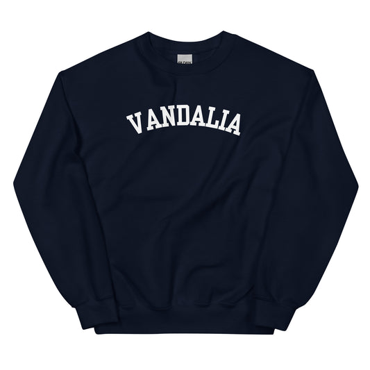 Vandalia Ohio Block Solo Crewneck Unisex Sweatshirt