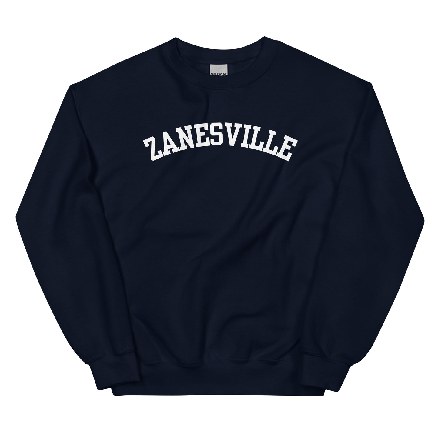 Zanesville Ohio Block Solo Crewneck Unisex Sweatshirt