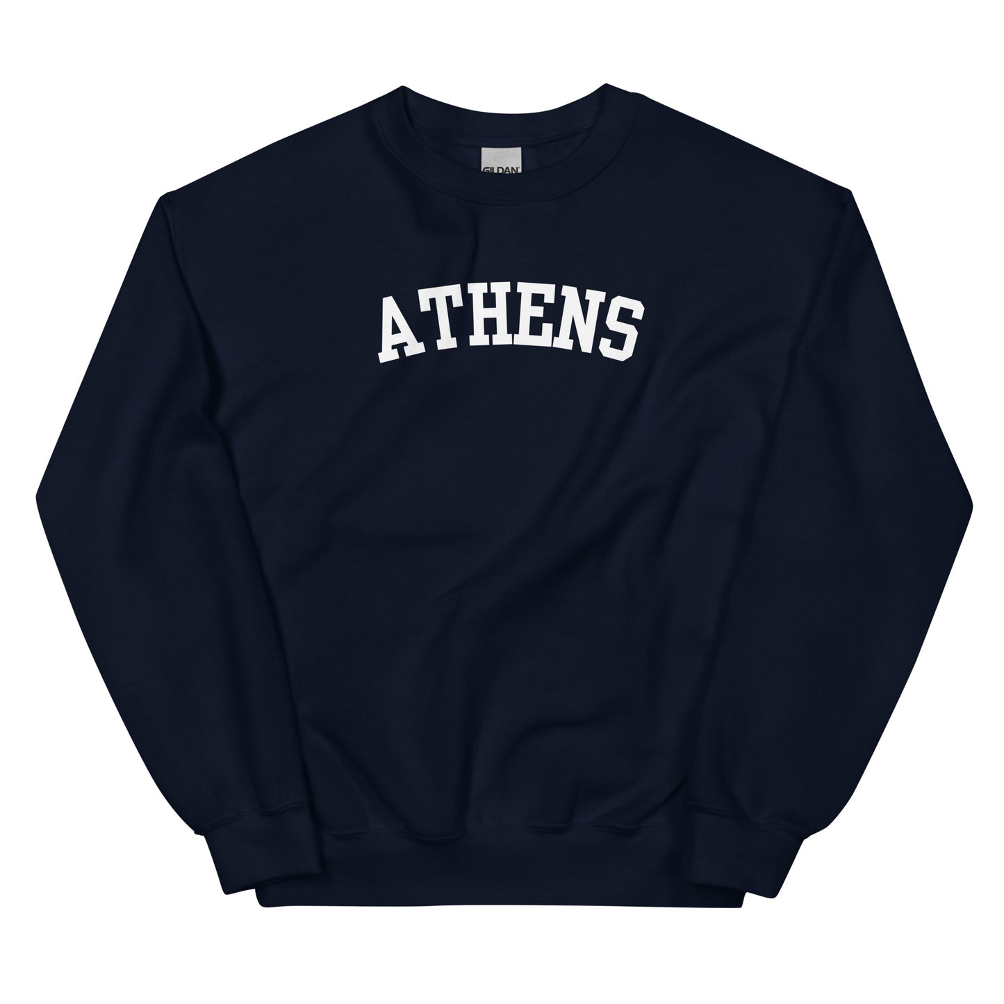Athens Ohio Block Solo Crewneck Unisex Sweatshirt