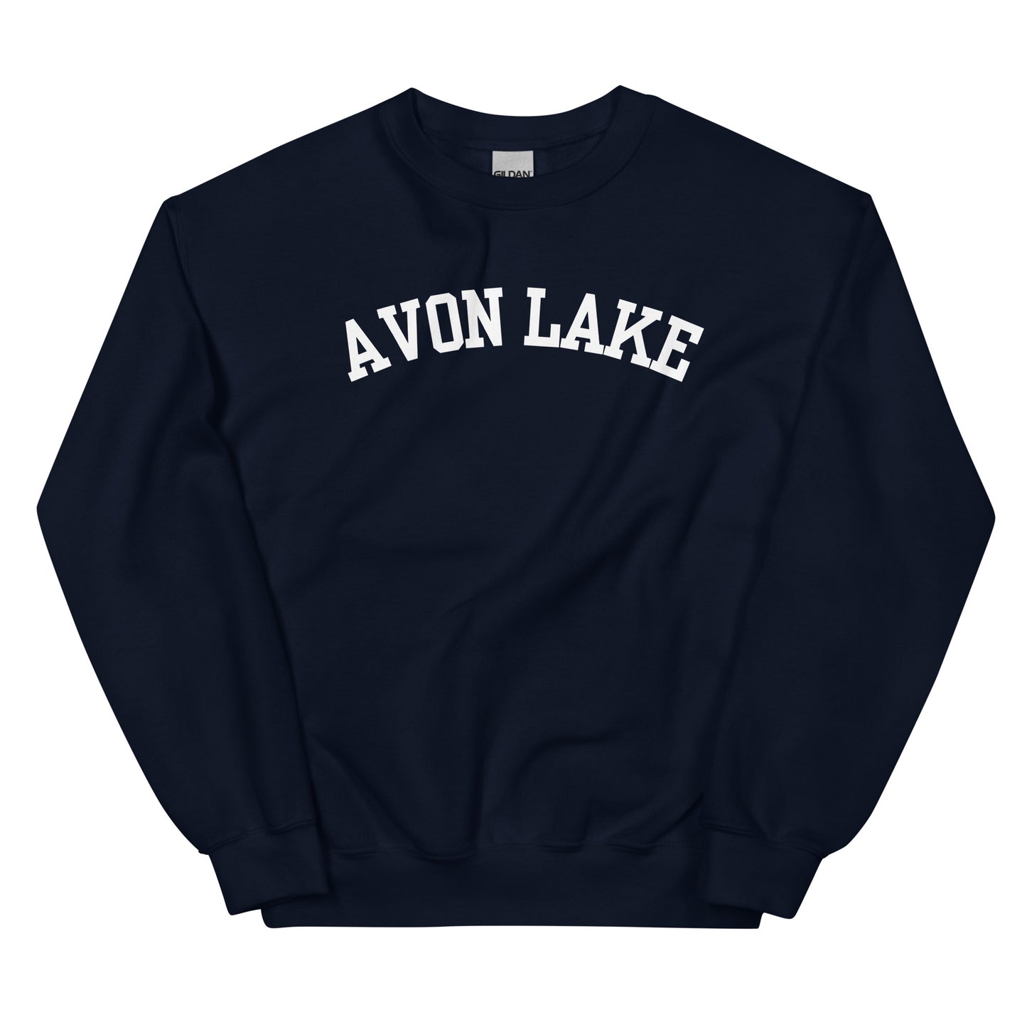 Avon Lake Ohio Block Solo Crewneck Unisex Sweatshirt
