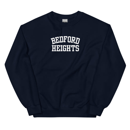 Bedford Heights Ohio Block Solo Crewneck Unisex Sweatshirt