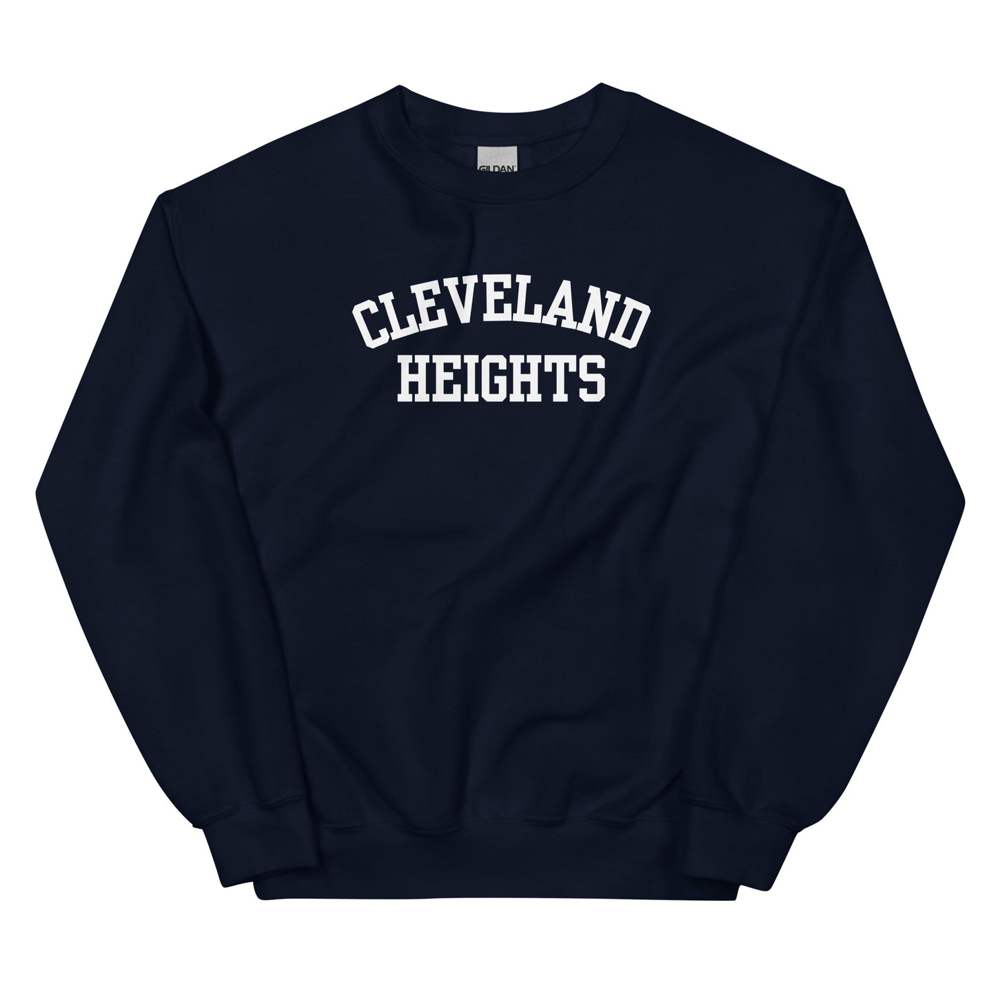 Cleveland Heights Ohio Block Solo Crewneck Unisex Sweatshirt