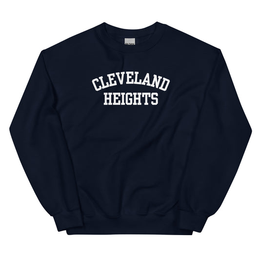 Cleveland Heights Ohio Block Solo Crewneck Unisex Sweatshirt