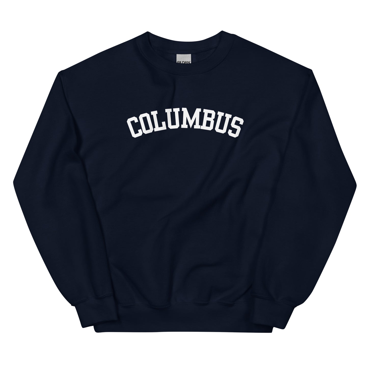 Columbus Ohio Block Solo Crewneck Unisex Sweatshirt