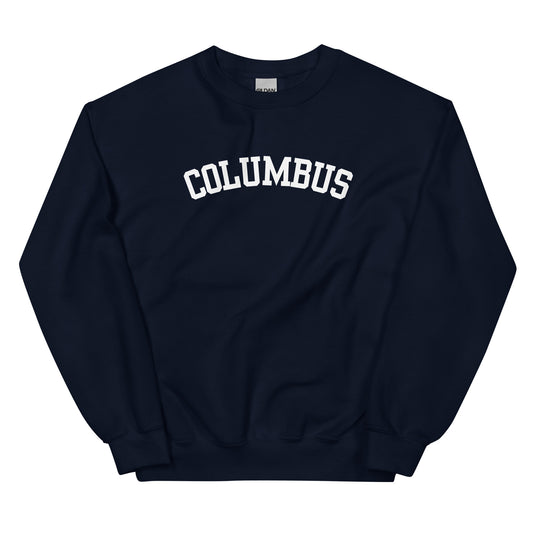 Columbus Ohio Block Solo Crewneck Unisex Sweatshirt