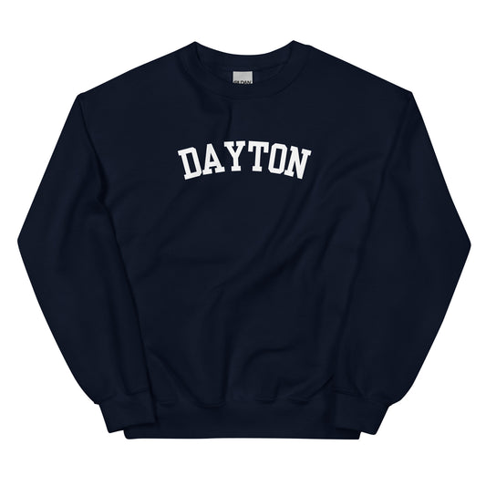 Dayton Ohio Block Solo Crewneck Unisex Sweatshirt