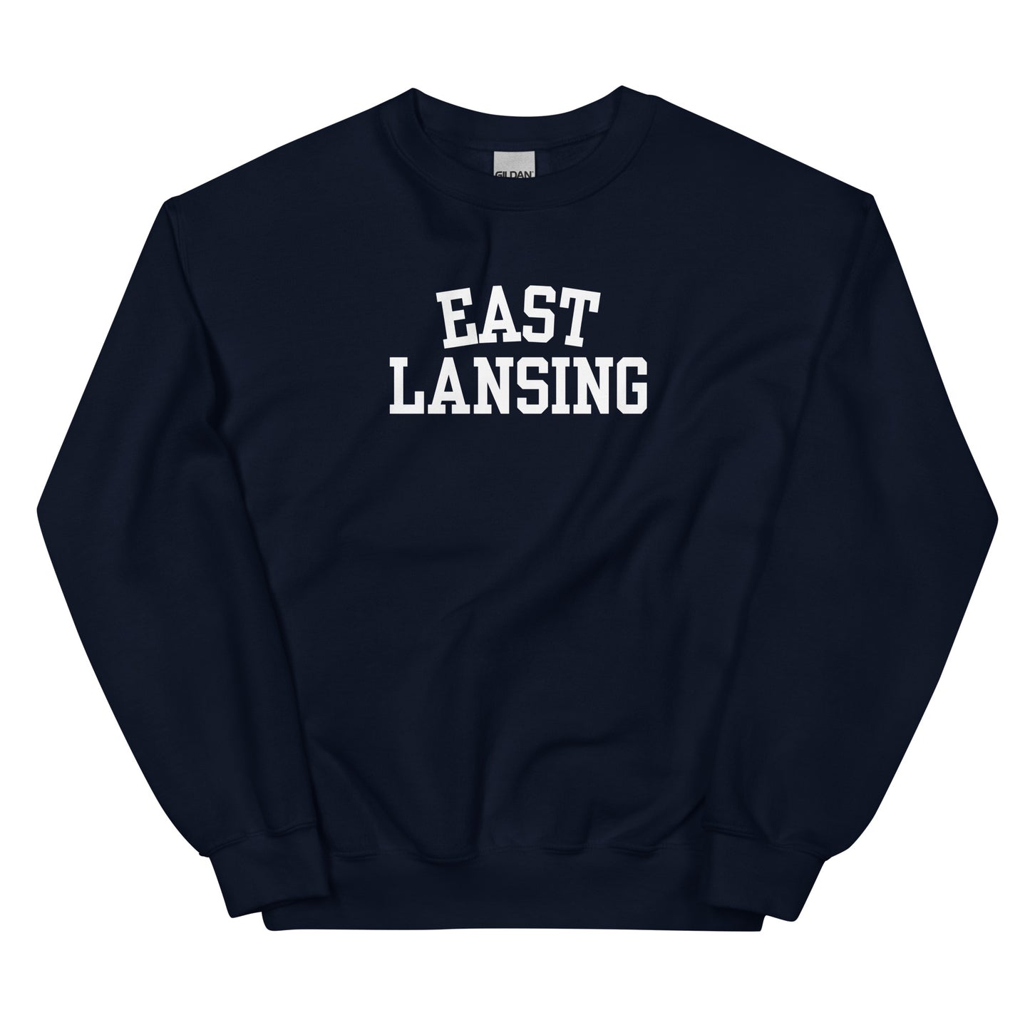 East Lansing Michigan Block Solo Crewneck Unisex Sweatshirt