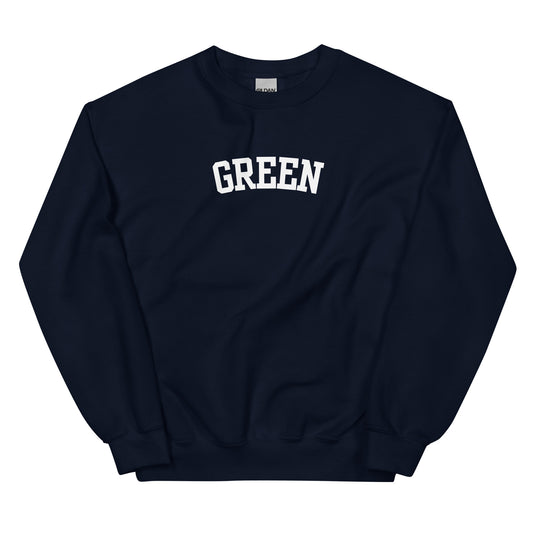 Green Ohio Block Solo Crewneck Unisex Sweatshirt