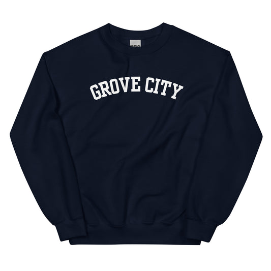 Grove City Ohio Block Solo Crewneck Unisex Sweatshirt