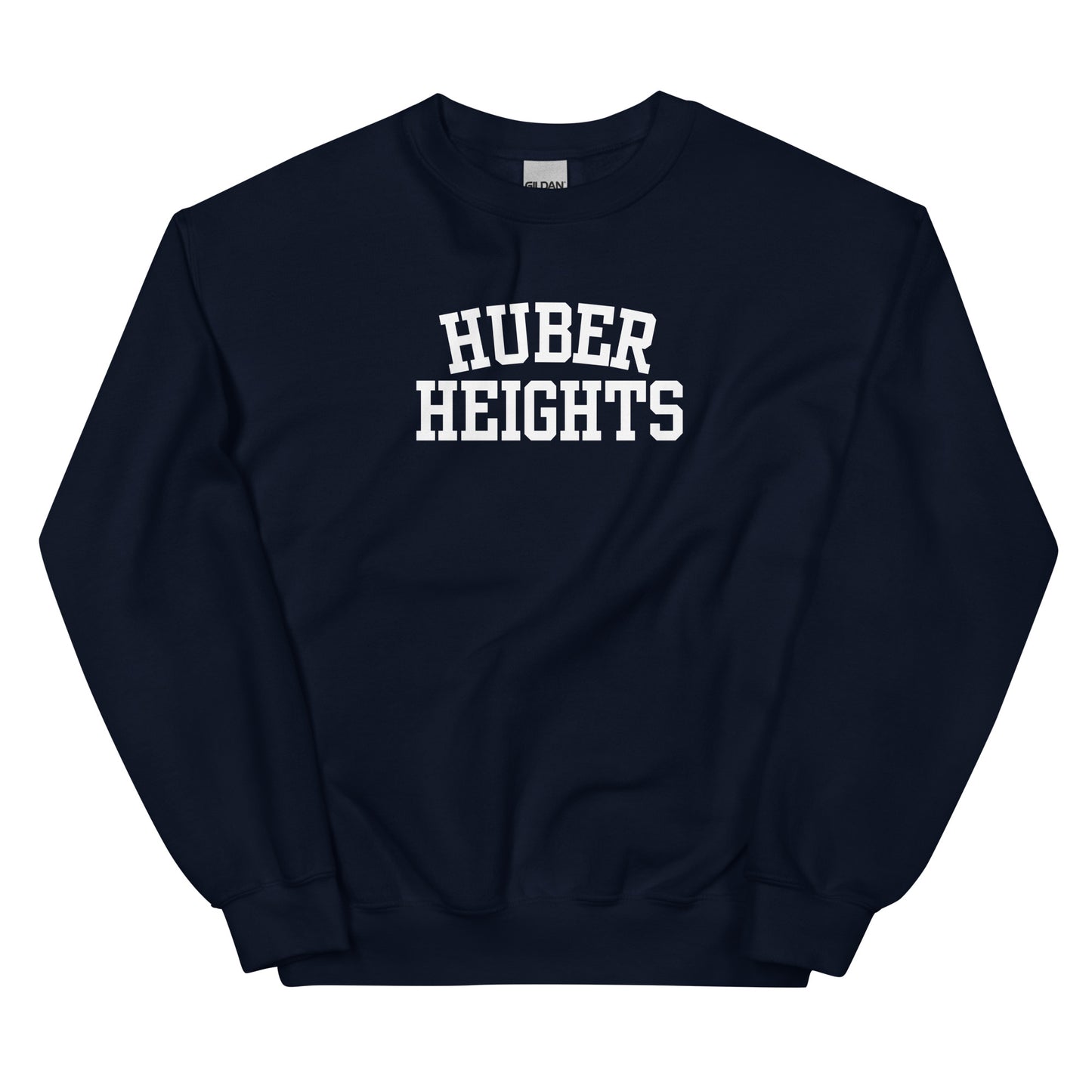 Huber Heights Ohio Block Solo Crewneck Unisex Sweatshirt