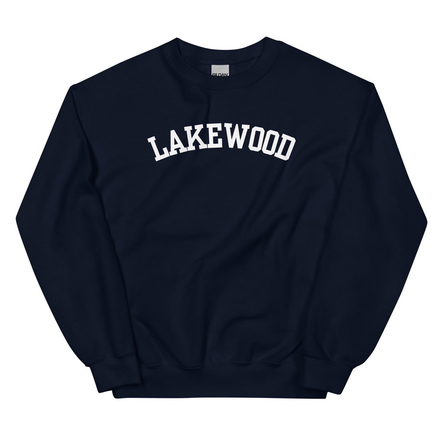 Lakewood Ohio Block Solo Crewneck Unisex Sweatshirt