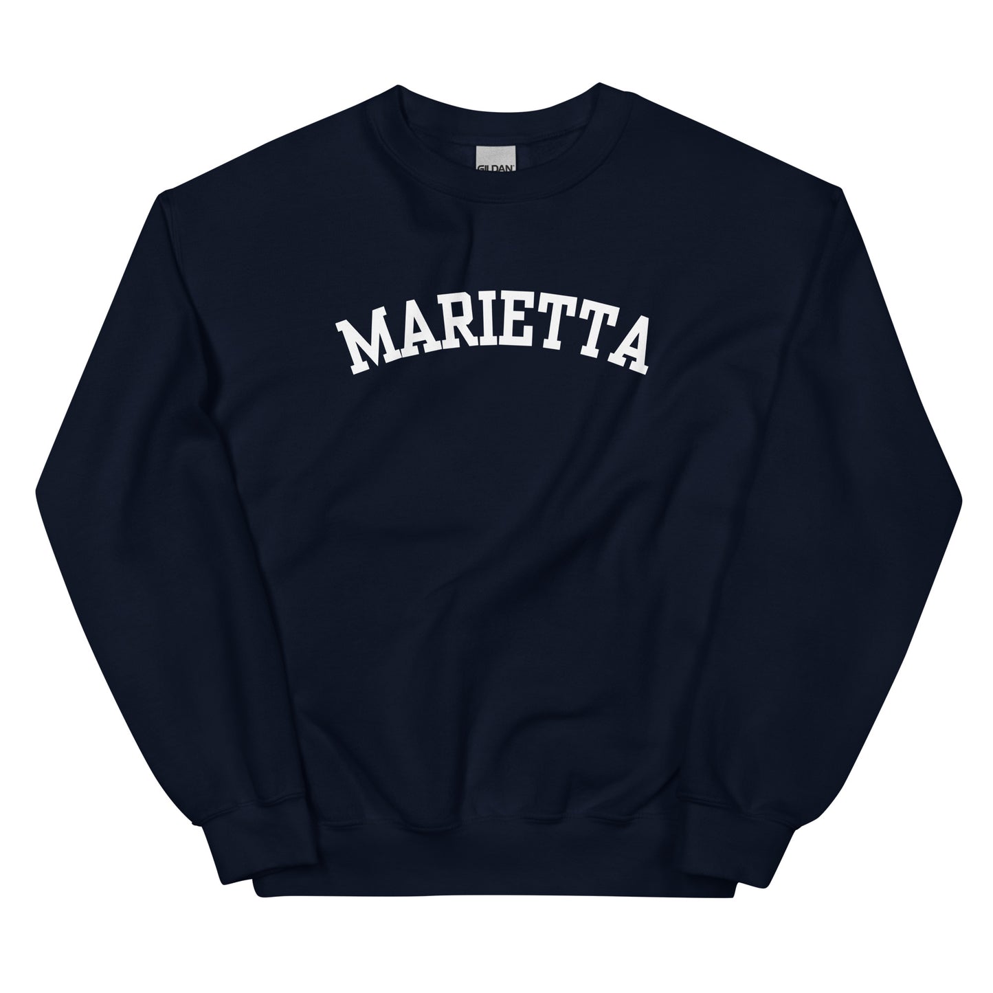 Marietta Ohio Block Solo Crewneck Unisex Sweatshirt
