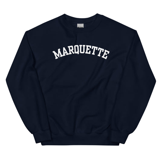 Marquette Michigan Block Solo Crewneck Unisex Sweatshirt