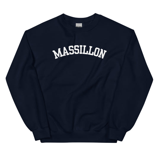 Massillon Ohio Block Solo Crewneck Unisex Sweatshirt