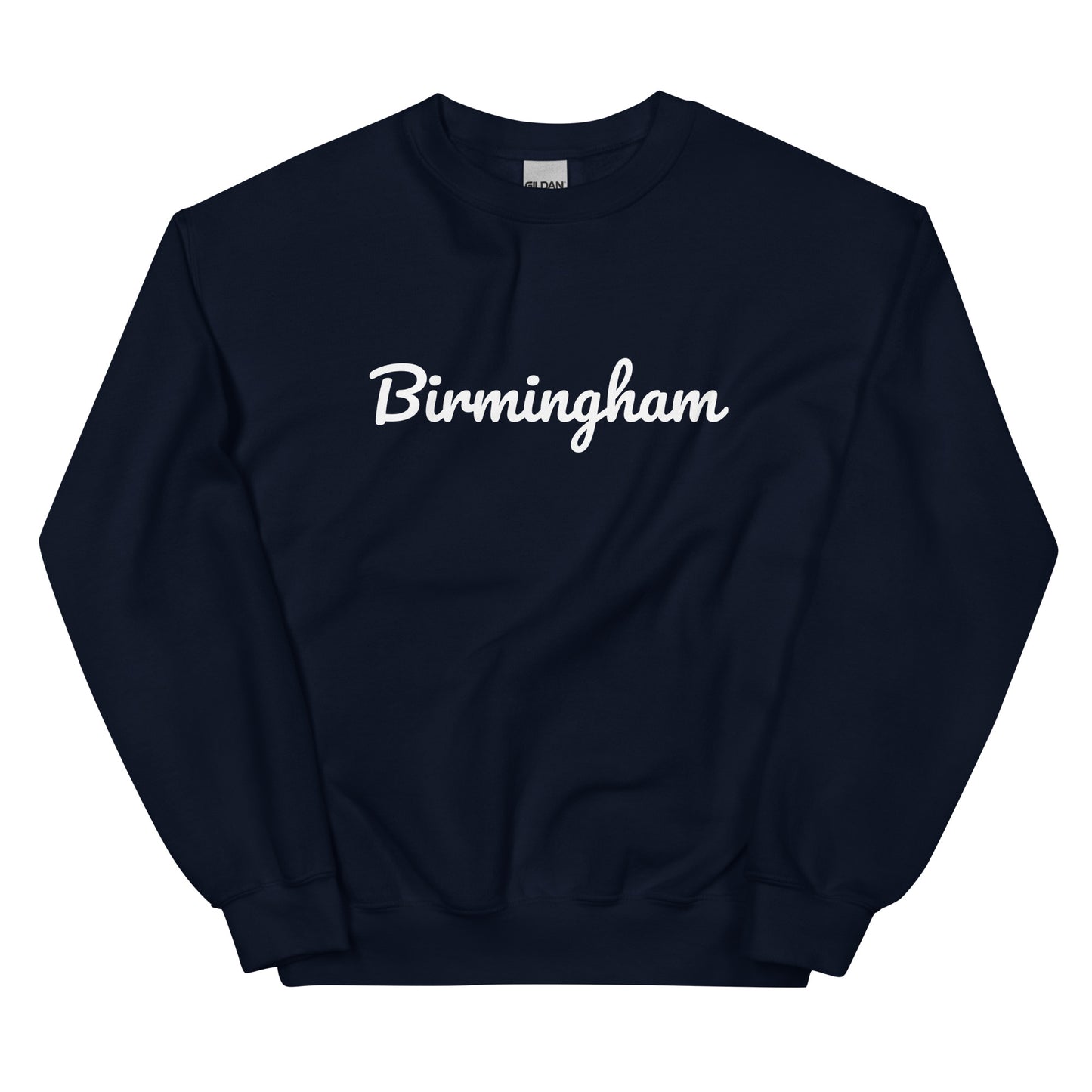 Birmingham Michigan Solo Script Crewneck Unisex Sweatshirt