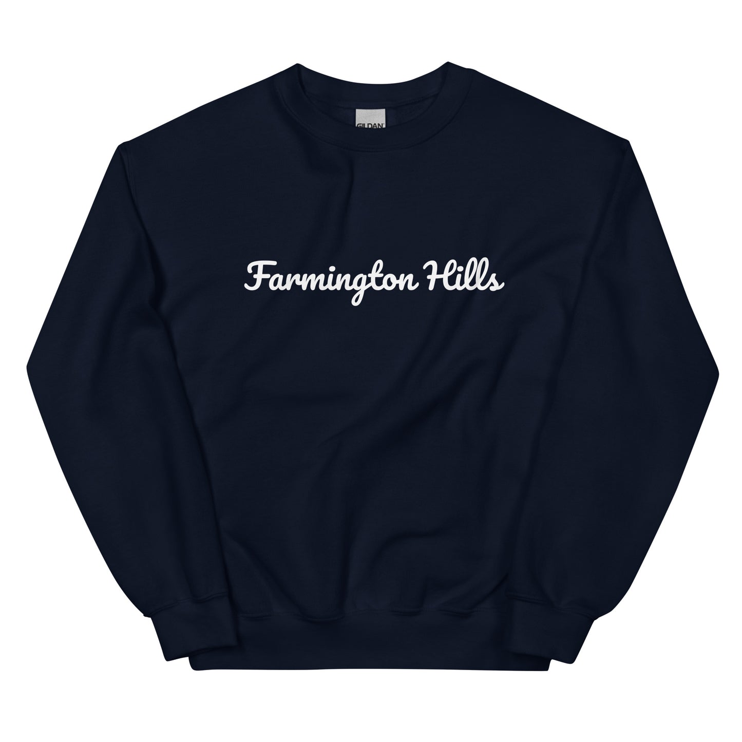 Farmington Hills, Michigan Solo Script Unisex Sweatshirt