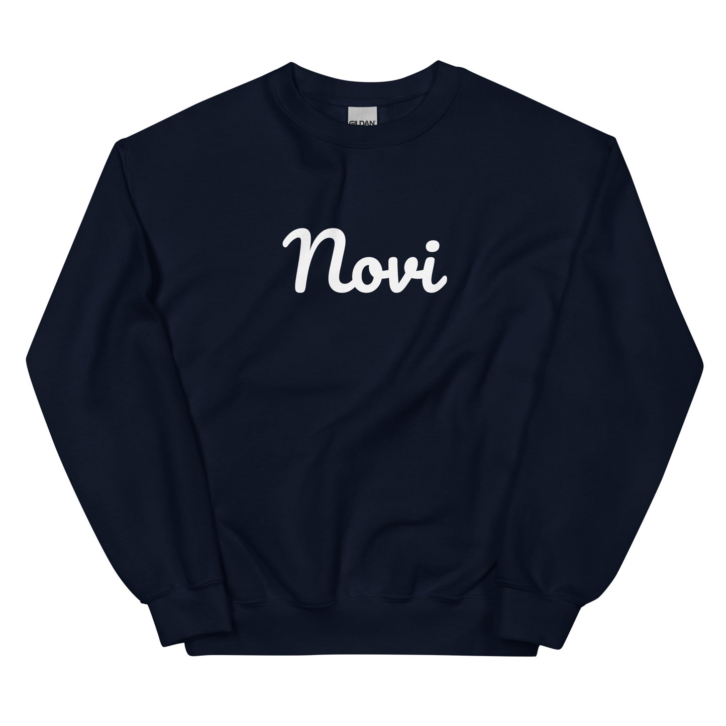 Novi, Michigan Solo Script Unisex Sweatshirt