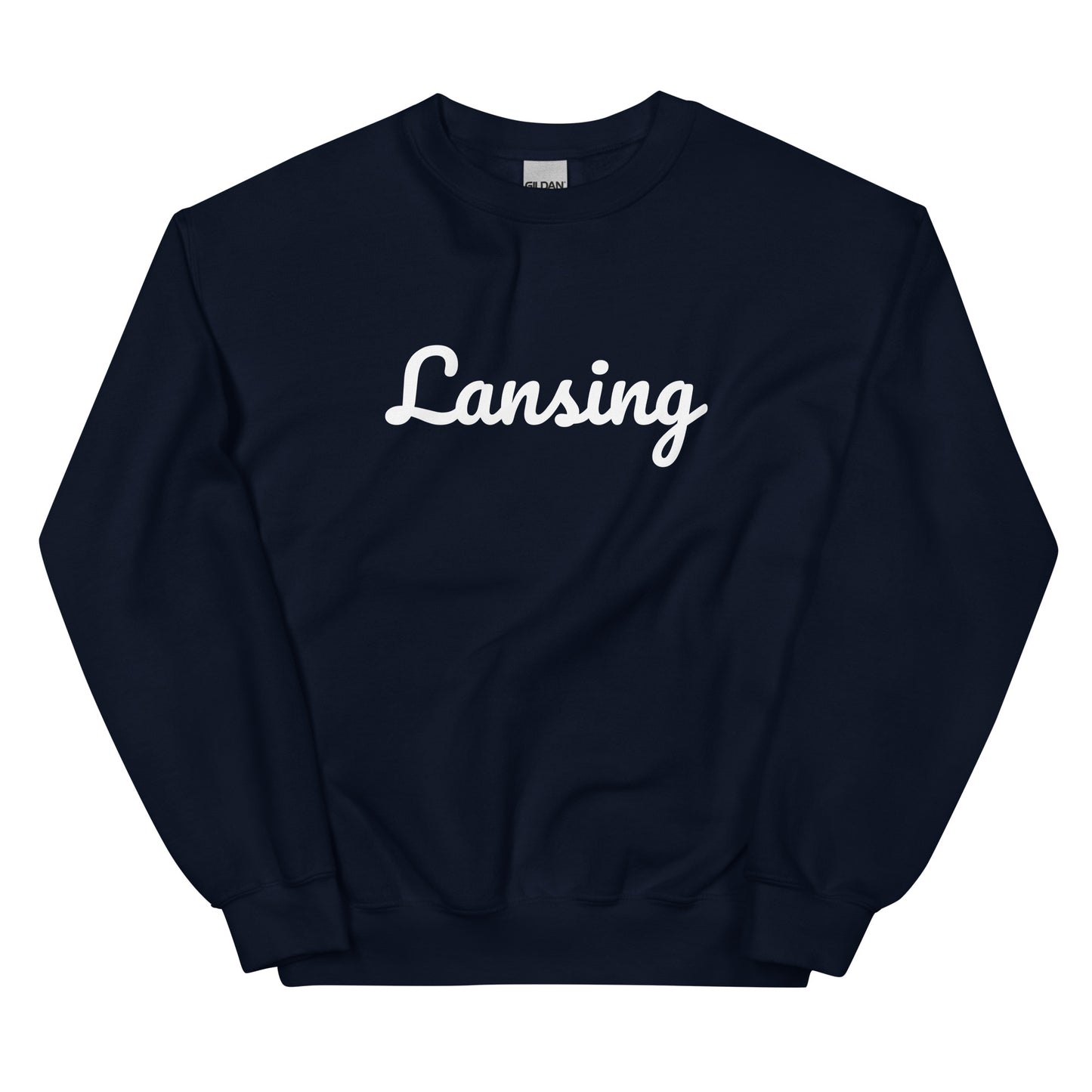 Lansing, Michigan Solo Script Unisex Sweatshirt