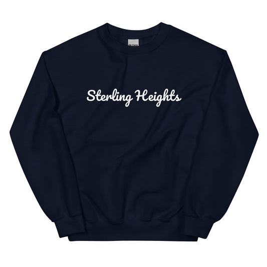 Sterling Heights, Michigan Solo Script Unisex Sweatshirt