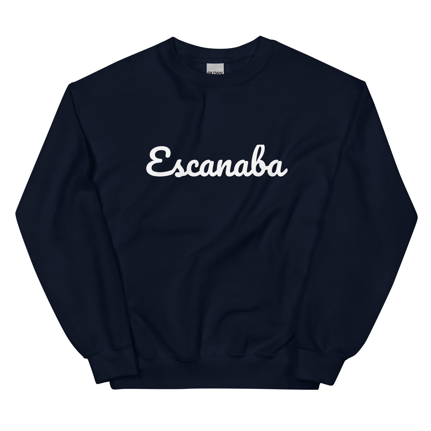 Escanaba, Michigan Solo Script Unisex Sweatshirt