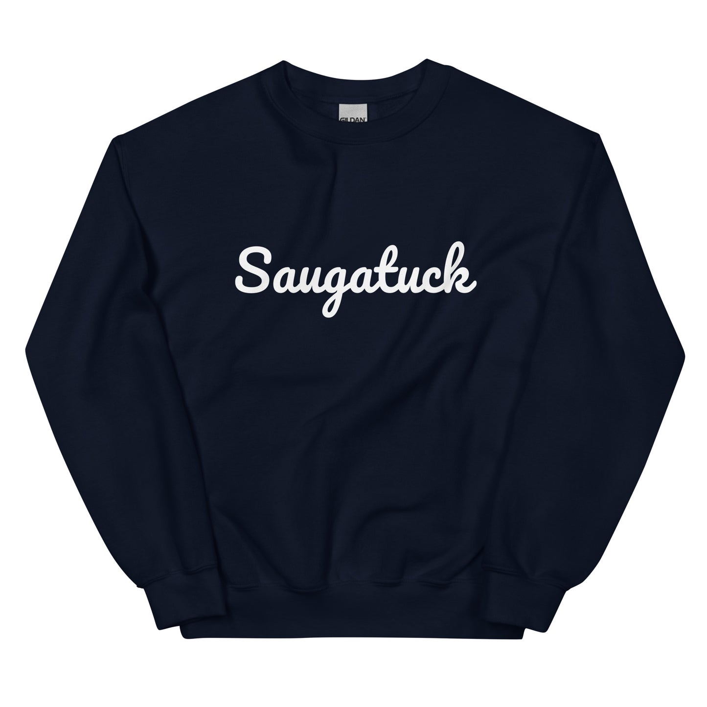 Saugatuck, Michigan Solo Script Unisex Sweatshirt