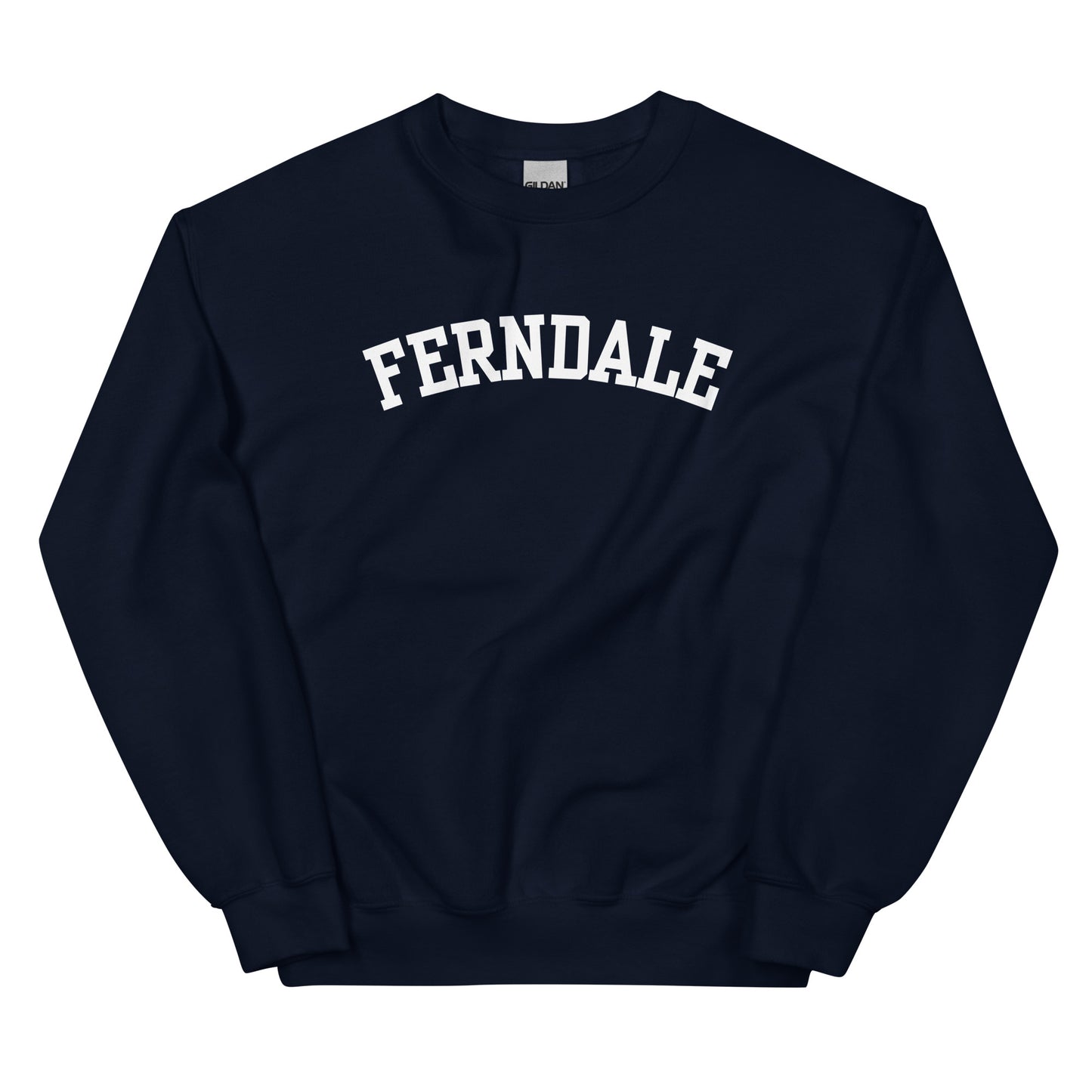 Ferndale, Michigan - Block Solo Crewneck Unisex Sweatshirt