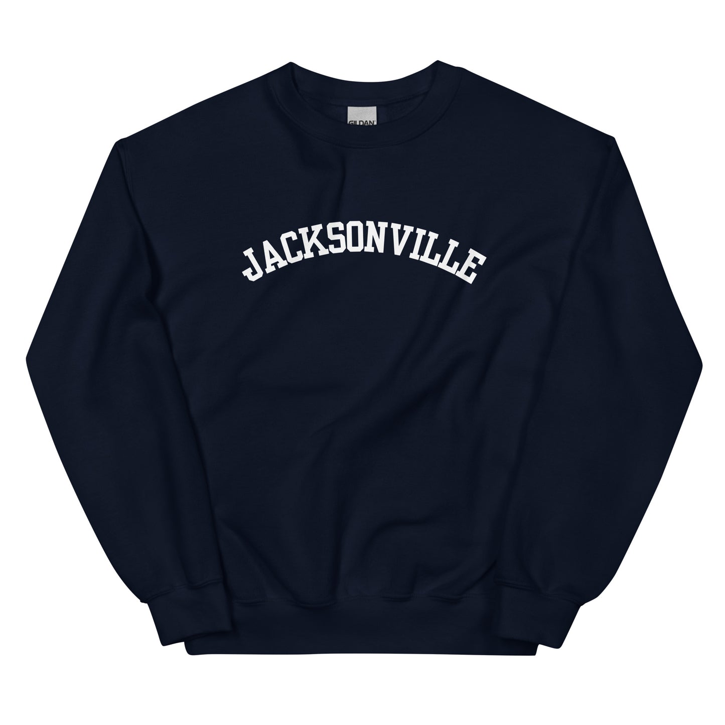 Jacksonville, Michigan - Block Solo Crewneck Unisex Sweatshirt