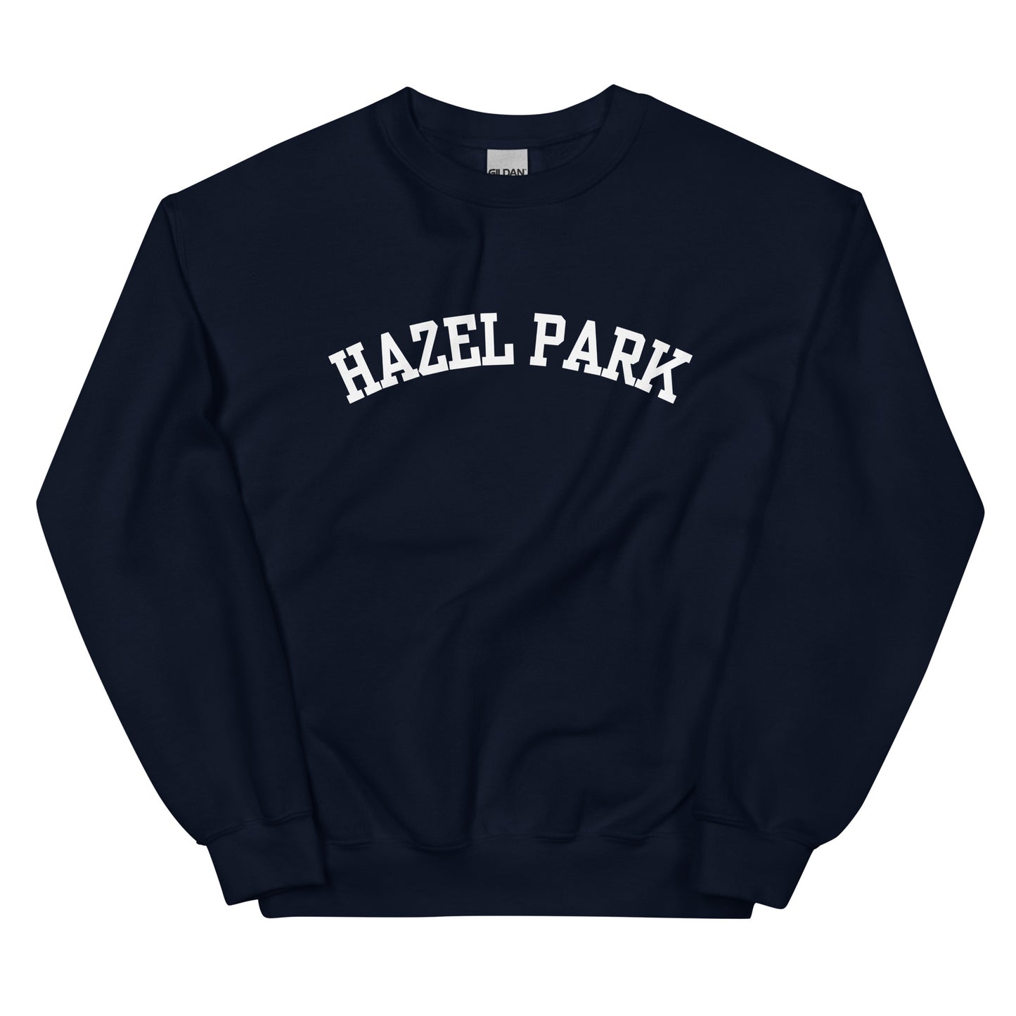 Hazel Park, Michigan - Block Solo Crewneck Unisex Sweatshirt