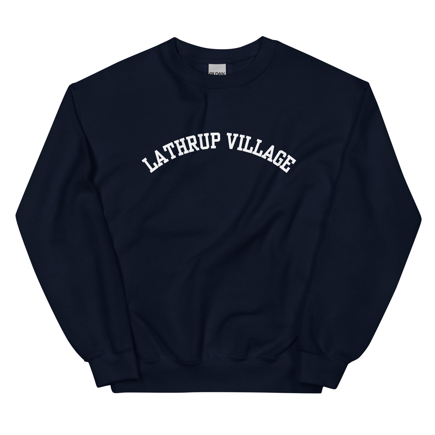 Lathrup Village, Michigan - Block Solo Crewneck Unisex Sweatshirt