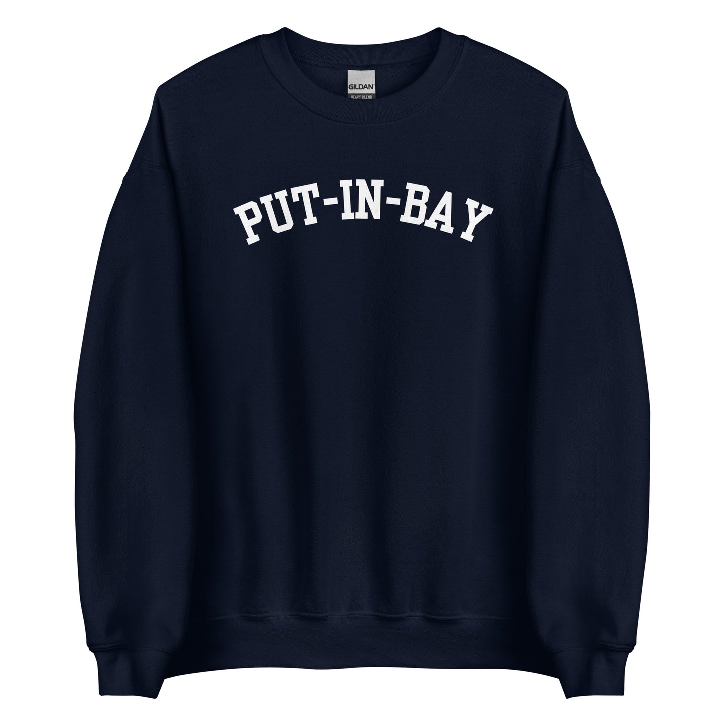 Put-In-Bay Ohio Block Solo Crewneck Unisex Sweatshirt