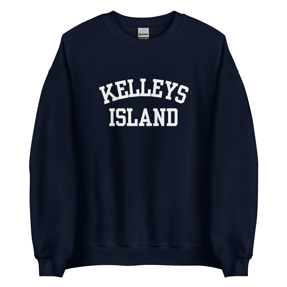 Kelleys Island Ohio Block Solo Crewneck Unisex Sweatshirt