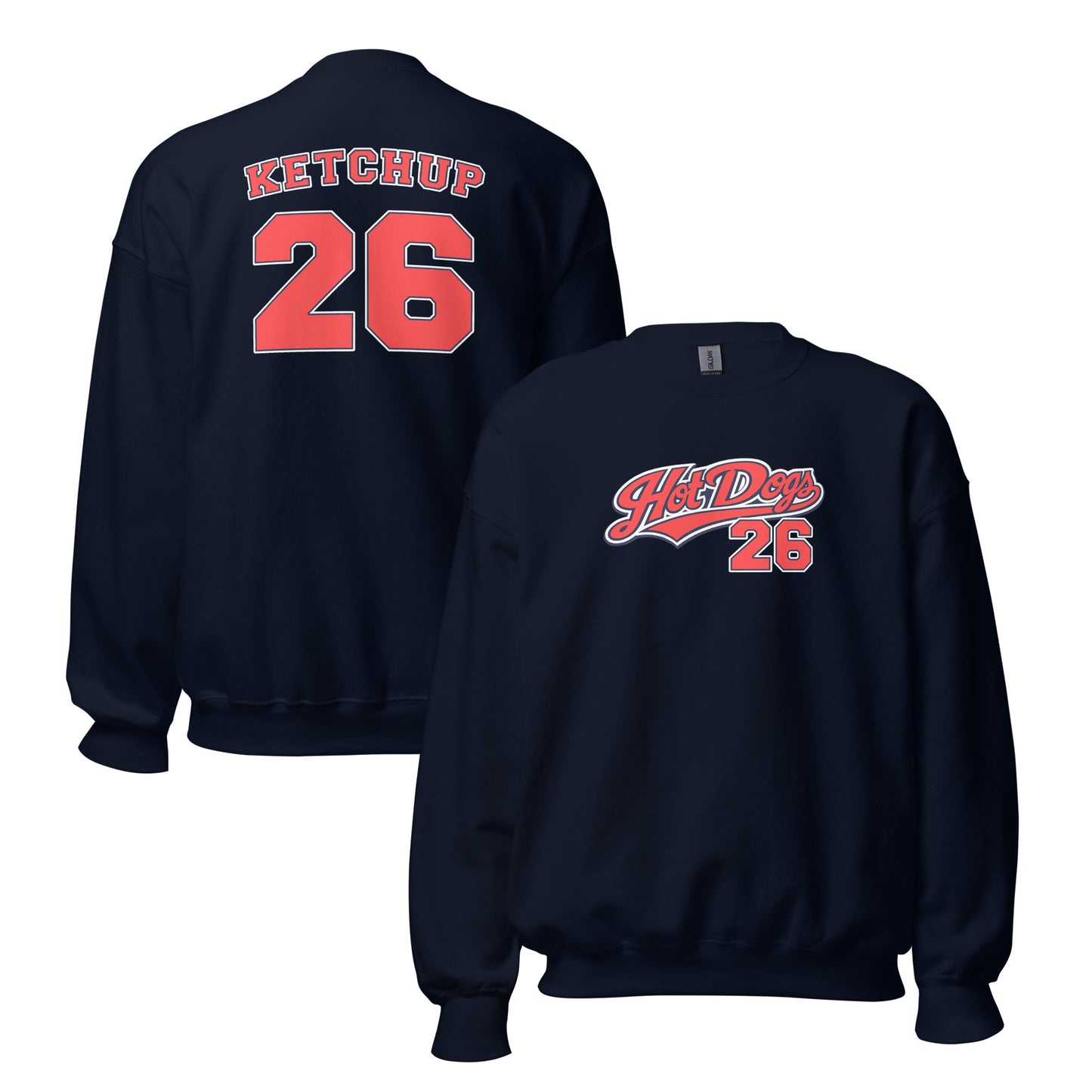 Cleveland Baseball - Hot Dogs Ketchup Crewneck Unisex Sweatshirt