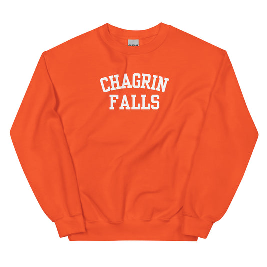 Chagrin Falls Ohio Block Solo Crewneck Unisex Sweatshirt