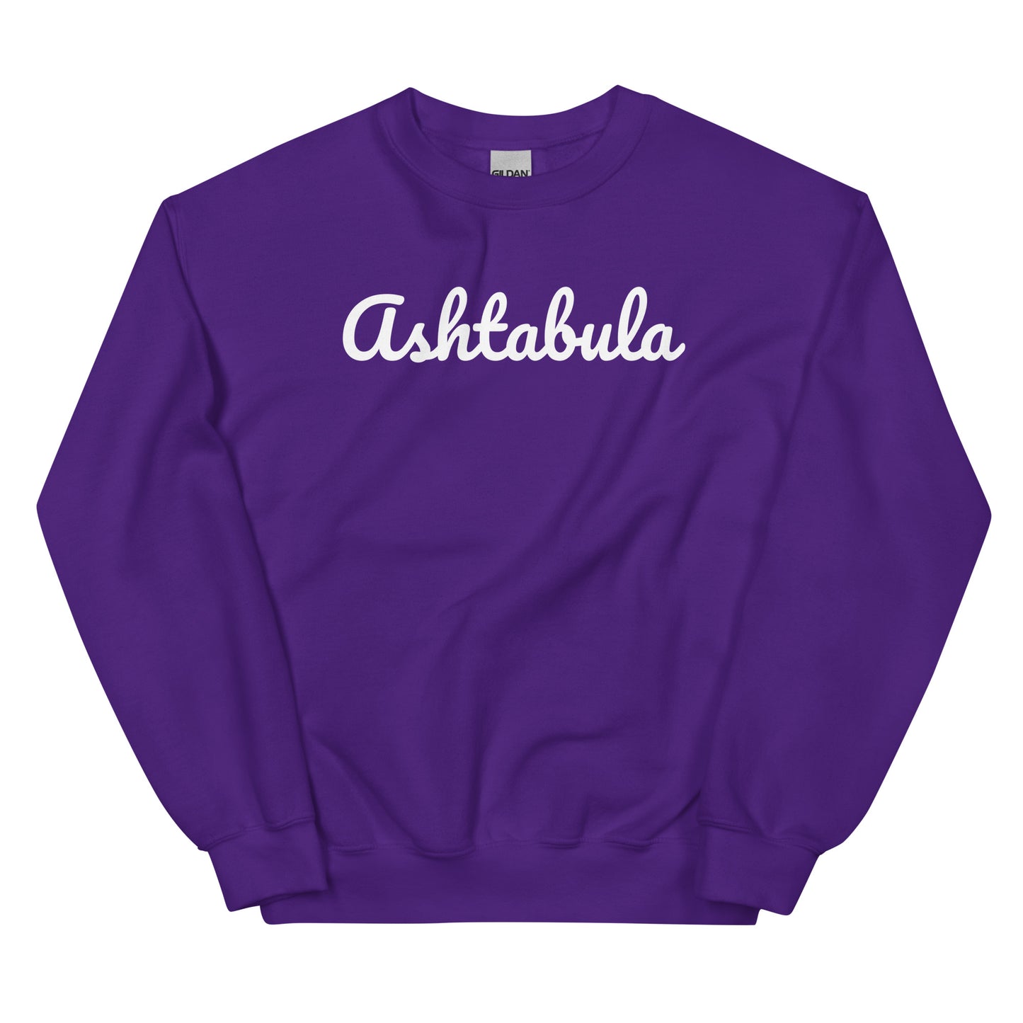 Ashtabula Ohio Solo Script Crewneck Unisex Sweatshirt